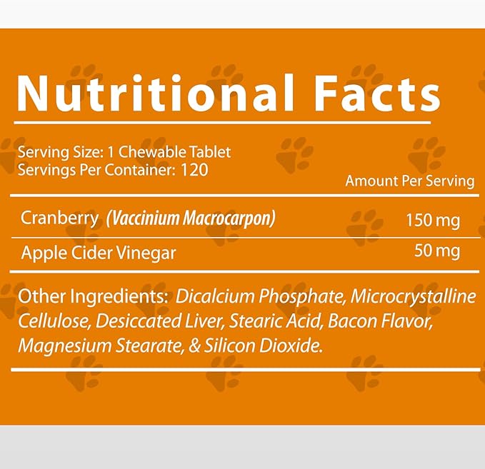 Urinary Tract - 120 Chewable Tablets for Dogs
