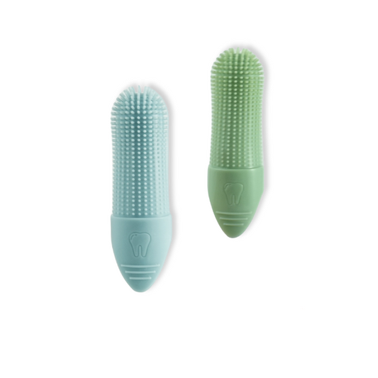 Dog Toothbrushes - Blue and Green - 2 unit