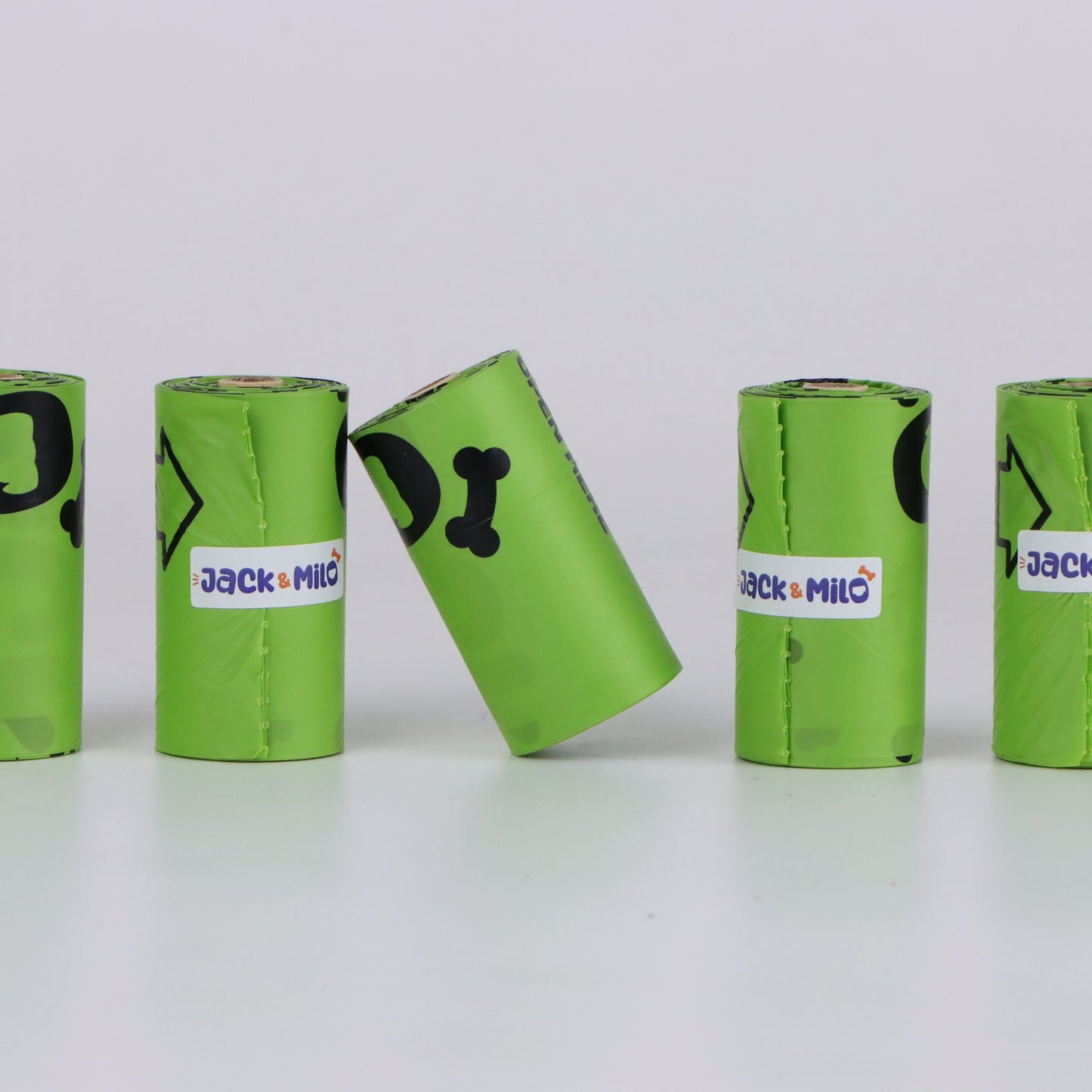 Dog Waste Bags Environmentally Friendly - Reusable Bag Container - Leak Proof Dog Poop Bag - Extra Thick and Sturdy - 8 Bags x 15 Rolls