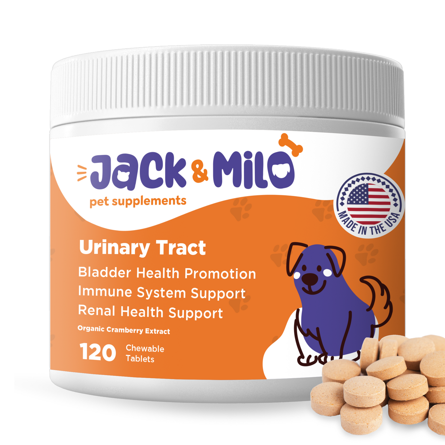 Urinary Tract - 120 Chewable Tablets for Dogs