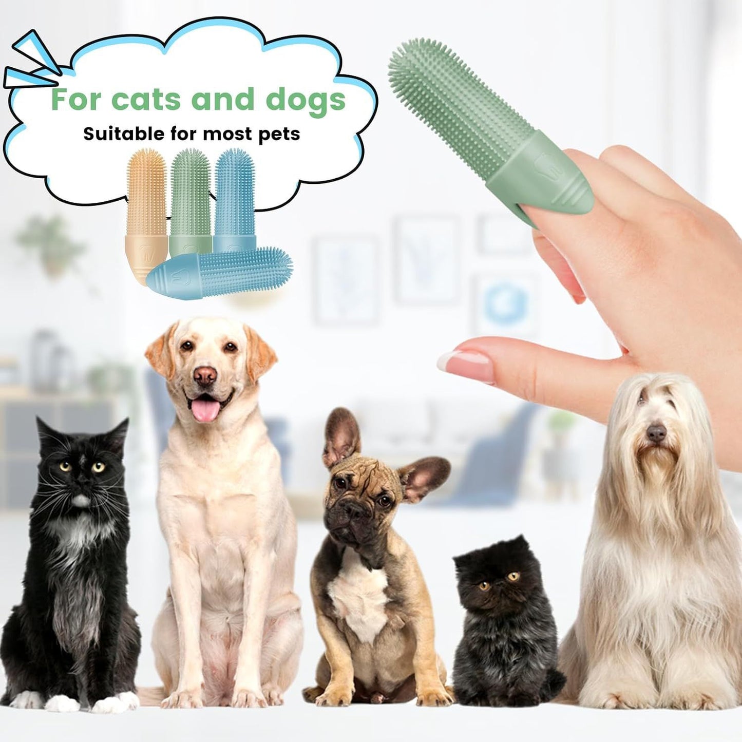 Dog Toothbrushes - Orange