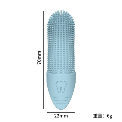 Dog Toothbrushes - Orange and Blue - 2 unit
